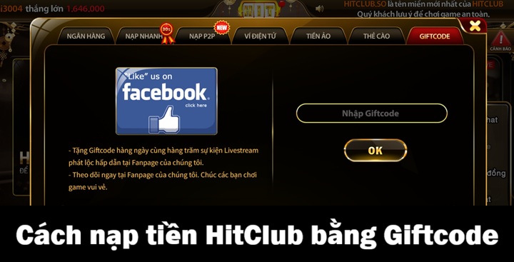 Hướng dẫn nạp tiền Hitclub nhanh gọn qua 07 cách