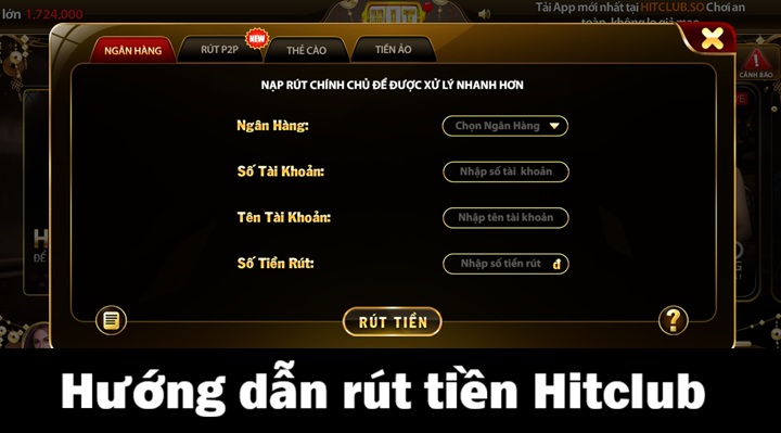 Rút tiền Hitclub sau khi thắng lớn